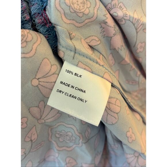 NWT Cynthia Rowley smocked silk twill dress, Small $495 - Picture 11 of 11